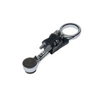 Klein Tools 65200MAG Mini cliquet magnétique à profil fin, ensemble de tournevis à cliquet à 90 dents avec tourne-écrous de 6,35 mm, stockage de 4 embouts, comprend un adaptateur Phillips, fendu
