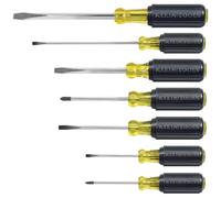 Klein Tools Tournevis 85076 – Lot de 7 plats et cruciformes, poignées antidérapantes