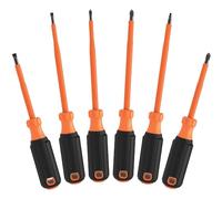 Klein Tools 85076INS | Jeu De Tournevis Isole VDE | 6 Pieces | Isolation 1000 V IEC 60900 | Fabrique Aux USA