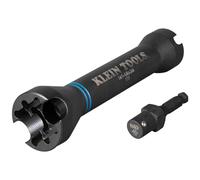 Klein Tools Douille à choc NRHD 5-en-1 avec trois tailles de douilles carrées : 3/4", 1" et 1-1/8" et fentes d'alignement petites et grandes