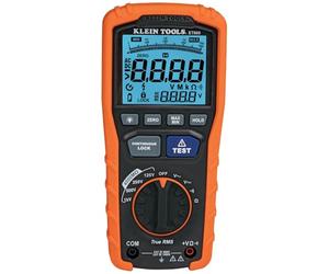 Klein Tools ET600 Mégohmmètre, testeur de résistance d'isolation, multimètre de résistance 4000 mégohm, tension de test 125 V/250 V/500 V/1000 V