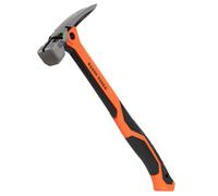 Klein Tools H81020 Marteau anti-vibration à tête lisse avec griffe droite, acier forgé, démarreur magnétique et surface de frappe carrée extra large