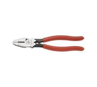 Klein Tools HD2139NETH Pince à coupe latérale à effet de levier, Rouge/Argent, 241 mm
