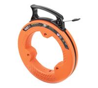 Ruban à poisson - 25 pieds de large - Ruban en acier à ressort - Pointe fine en plastique - Marquage au laser - Idéal pour les courses courtes - Outils Klein 56335