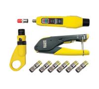 Klein Tools Klein Tools Kit d’installation et de test coaxial RG6 RG6Q avec testeur de câble Quantité:1