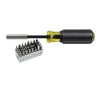 Klein Tools Magnetic Screwdriver W/32-Piece Tamperproof Bit Set