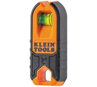 Klein Tools MSF100 Détecteur de goujons magnétique et niveau compact, détecteur de bois et de métaux avec fiole à bulles pour un marquage précis, dos en feutre