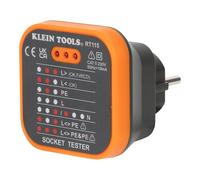 Klein Tools RT115 | Testeur De Prises 230 V Norme UE | Indicateurs LED Etats De Cablage | Detection Defauts De Branchement | CAT II 230 V