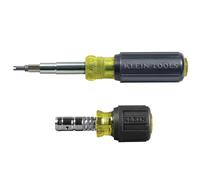 Klein Tools Schrader 80065 Kit de tournevis multi-embouts 11 en 1 et tourne-écrou 2 en 1, entraînement à glissière à tête hexagonale, 2 pièces