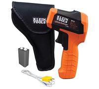 KLEIN TOOLS Thermomètre Infrarouge Pistolet Thermomètre Numérique avec Double Ciblage Laser 20:1 IR10 Noir