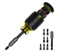 Klein Tools Tournevis multi-embouts 32308, outil magnétique 8 en 1 réglable avec tournevis cruciforme, fendu, carré et écrou