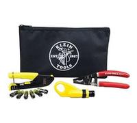 Klein Tools VDV026-211 Kit d'installation de câble coaxial avec pochette zippée G