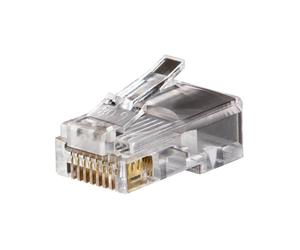 KLEIN TOOLS VDV826-602 | Connecteurs Modulaire Donnees RJ45 CAT5e 50 Pieces | Plugs RJ45 Pour Donnees Voix | Contacts Plaqués Or 50 Micro Pouces | Corps Résine Durable