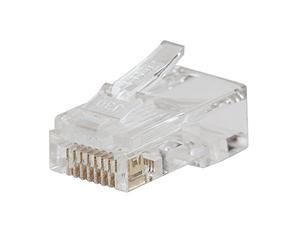 KLEIN TOOLS VDV826-703 - Lot de 50 fiches de données RJ45 CAT6 Pass-Thru - Fiche réseau 8P8C pour câble Ethernet LAN - Pour pince à sertir