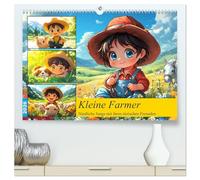 Kleine Farmer. Niedliche Jungs mit ihren tierischen Freunden (hochwertiger Premium Wandkalender 2026 DIN A2 quer), Kunstdruck in Hochglanz: Freundschaft und Spaß mit kleinen Bauern und ihren Tieren