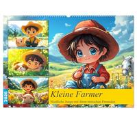 Kleine Farmer. Niedliche Jungs mit ihren tierischen Freunden (Wandkalender 2026 DIN A2 quer), CALVENDO Monatskalender: Freundschaft und Spaß mit kleinen Bauern und ihren Tieren
