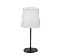 Kleine FHL easy! Lampe de table EVE avec abat-jour en tissu blanc Ø 14 cm Noir