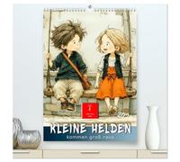 Kleine Helden kommen groß raus (hochwertiger Premium Wandkalender 2026 DIN A2 hoch), Kunstdruck in Hochglanz: Fröhliche Kindermomente - entdecken, staunen, lachen.