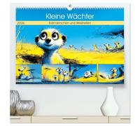 Kleine Wächter. Erdmännchen und Weisheiten (hochwertiger Premium Wandkalender 2026 DIN A2 quer), Kunstdruck in Hochglanz: Kleine Erdmännchen, die mit ... sanften Weisheiten durch das Jahr begleiten