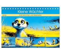 Kleine Wächter. Erdmännchen und Weisheiten (Tischkalender 2026 DIN A5 quer), CALVENDO Monatskalender: Kleine Erdmännchen, die mit Wärme und sanften Weisheiten durch das Jahr begleiten