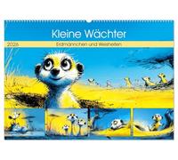 Kleine Wächter. Erdmännchen und Weisheiten (Wandkalender 2026 DIN A2 quer), CALVENDO Monatskalender: Kleine Erdmännchen, die mit Wärme und sanften Weisheiten durch das Jahr begleiten