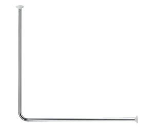 Kleine Wolke 0348101001 Barre de Douche coudée Chromé 90 x 90 cm Diamètre 25 mm