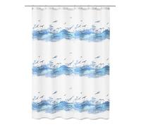 Kleine Wolke 0856733305 Seaside Rideau de Douche Bleu 180 x 200 cm