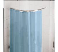 Kleine Wolke 3301101000 Barre de Rideaux de Douche en Métal Chrome 90 x 90 cm