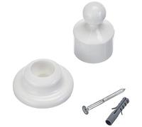 Kleine Wolke 395100000 Rideau pour Tige Plastique Blanc25 mm