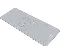 Kleine Wolke 4388189005 Foot Tapis de Baignoire PVC Gris 36 x 72 cm