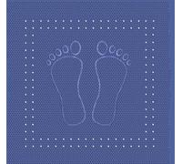 Kleine Wolke 4388720002 Foot Tapis de Douche en PVC Bleu 55 x 55 cm