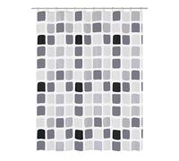 Kleine Wolke 4956901305 Sonny Rideau de Douche Anthracite 200 x 180 x 0,09 cm