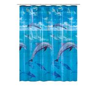 Kleine Wolke 5201148305 Dolphin Rideau de Douche Multicolore 180 x 200 cm, Clair