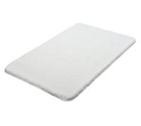 Kleine Wolke 5405115225 Tapis de Bain Relax Polaire Blanc Filé 70 x 120 cm