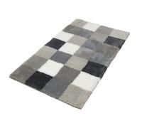 Kleine Wolke 5426179225 Tapis de bain Carreaux 70 x 120 cm flanelle
