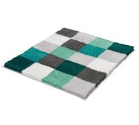 Kleine Wolke 5426675539 Caro Tapis de Bain Polyacrylique Turquoise 55 x 65 x 2,5 cm