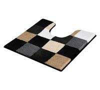 Kleine Wolke 5426926129 Caro Tapis de Bain Noir 55 x 55 x 0,25 cm