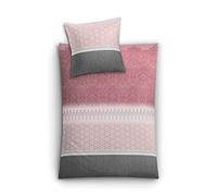 Kleine Wolke 6253413952 Estrella Parure de lit Rose Pastel 135 x 200 cm + 80 x 80 cm