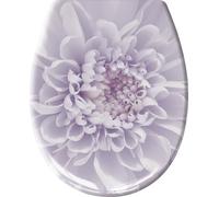 Kleine Wolke Abattant WC Dahlia en Duroplast avec système d'abaissement automatique et Easy Clean - Lavande