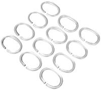 Kleine Wolke Anneaux pour rideau de douche 268000000 plastique clair 5 x 3 cm – Lot de 12