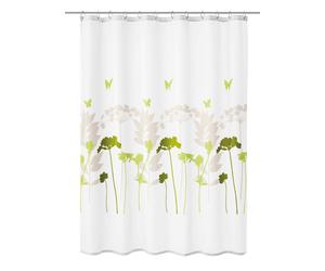 Kleine Wolke Barcelona rideau de douche 180x180 cm blanc-vert-gris 5188602344