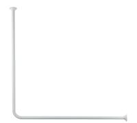 Kleine Wolke Barre de rideau de douche ⌀ 25 mm Blanc utilisable en 3 variantes