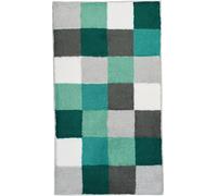 Kleine Wolke Caro tapis de bain 105x60 cm rectangulaire blanc-gris-noir-vert-mélange de couleurs 5426675382