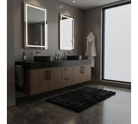 Kleine Wolke Cloud tapis de bain 120x70 cm rectangulaire noir 9198926225