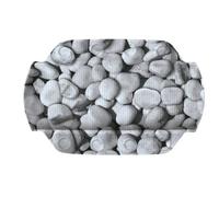 Kleine Wolke Coussin de Nuque Stepstone Gris 32 x 22 cm | Lavable en machine