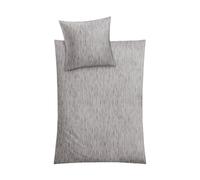 Kleine Wolke Draps de lit en Satin MINO Gris argenté 155 x 220 cm et 80 x 80 cm