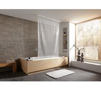 Kleine Wolke Duschrollo store de douche sans cassette 240x128 cm transparent-blanc 3321100747