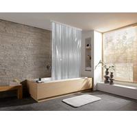 Kleine Wolke Duschrollo store de douche sans cassette 240x128 cm transparent-blanc 3321108747