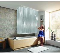 Kleine Wolke Duschrollo stores de douche avec jeu de cassettes 240x138 cm transparent-blanc 3319108745