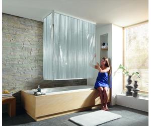 Kleine Wolke Duschrollo stores de douche avec jeu de cassettes 240x138 cm transparent-blanc 3319108745